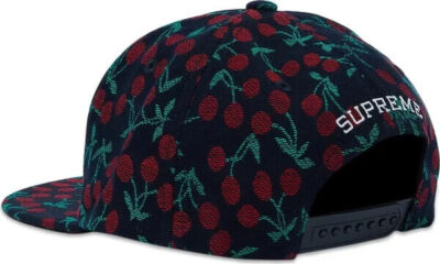 Supreme Cherries 5-Panel Hat Cap Indigo Snapback SS23 SS23H16 NEW