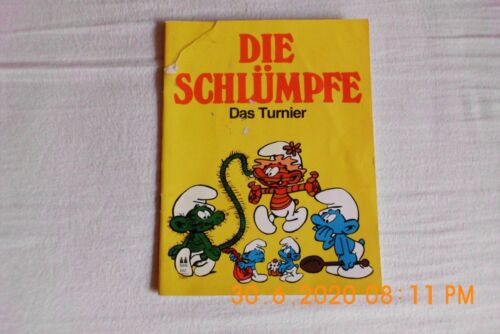 VINTAGE "DIE SCHLÜMPFE -DAS TURNIER-" BEBILDERTER COMIC VON 1979 -GUTER ZUSTAND- - Bild 1 von 7