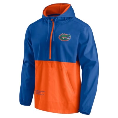 Fanatics Men s Florida Gators Thrill Seeker Anorak 1/2 Zip Jacket Hoodie Large L