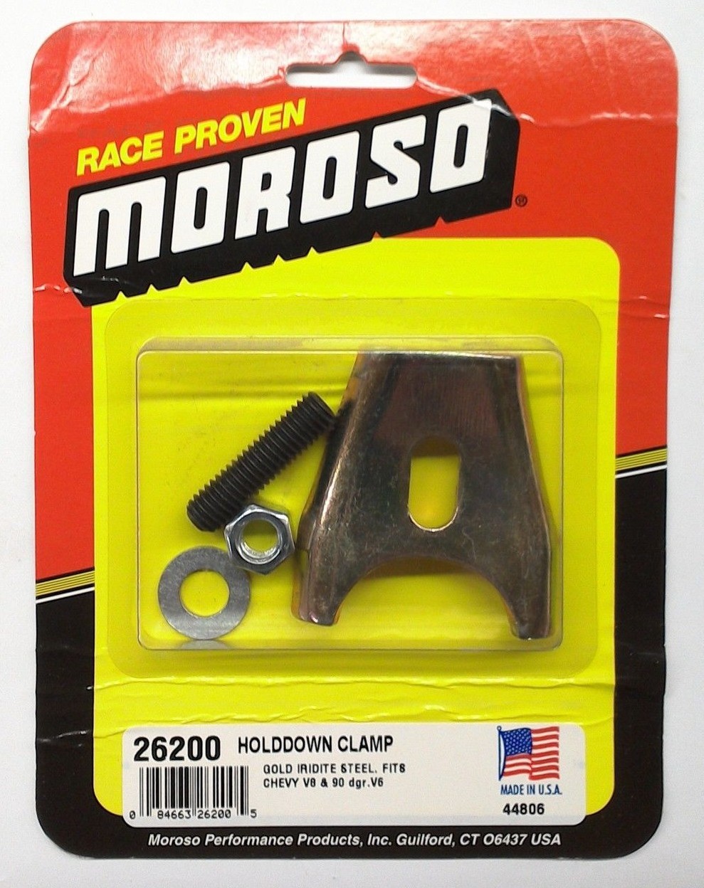 MOROSO 26200 Steel Chevrolet Distributor Hold Down Clamp for HEI BBC and SBC