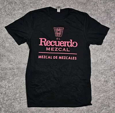 New El Recuerdo Mezcal T Shirt Men's M Black Horneado Tradicional Agave Cotton