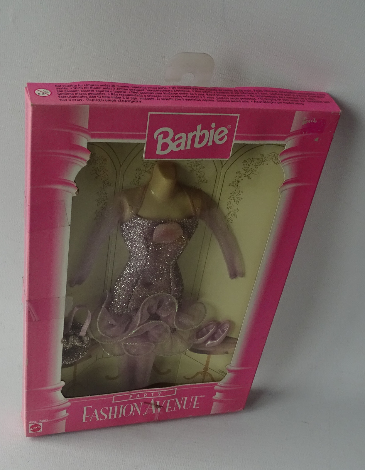 Barbie 15862 - Party Fashion Avenue Kleid Mattel 4+ Neu/new