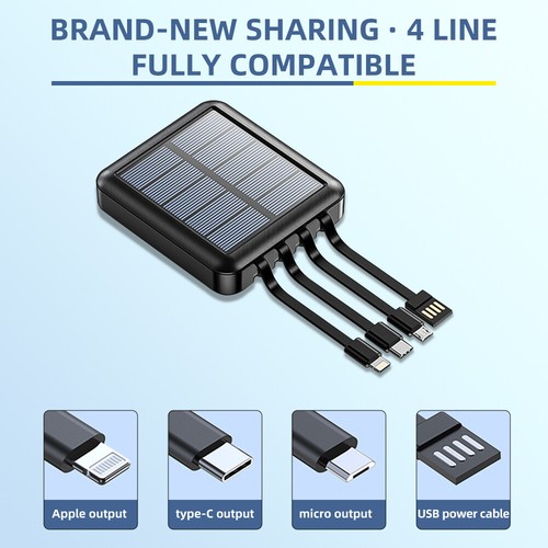 SUPER CAPACITY USB Portable Solar Phone Power Bank Charger iPhone Android Laptop - Picture 38 of 68