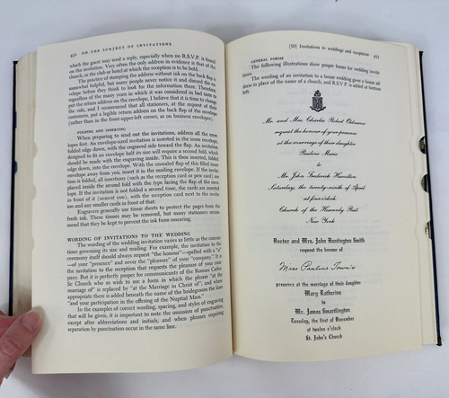 Emily Post's Etiquette 12th Edition Revised by Elizabeth Post 1969 Hardcover - Picture 13 of 15