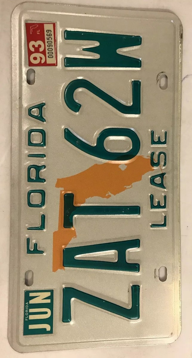 1993 RENTAL CAR license plate Rent Hire Lease ZAT Avis Alamo Hertz