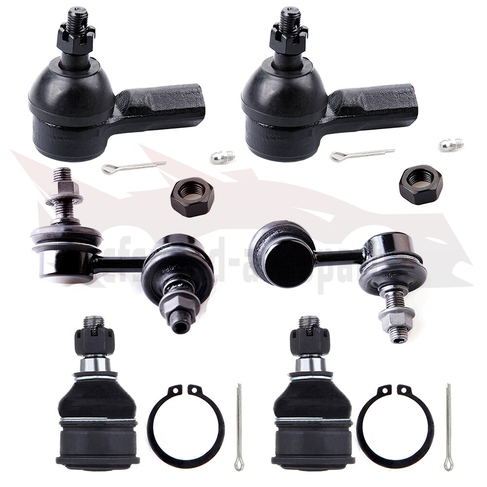 6pc Suspension Kit for 2001-2005 Honda Civic & Acura EL - Ball Joints, Tie Rods, Sway Bar