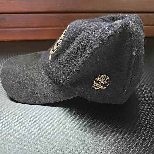 Timberland Black and Gold Felt/Microfiber Material Adjustable Embroidered Hat - Picture 2 of 7
