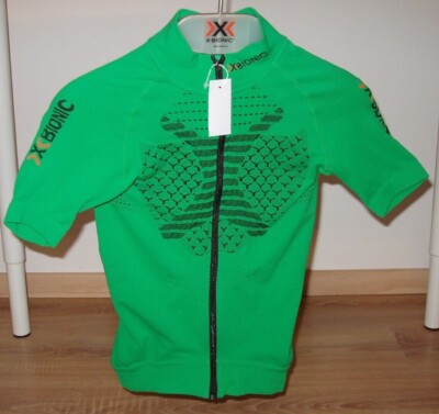 X-Bionic Twyce Biking Men Shirt Full Zip Grün XXS - Neu + Etikett - Top - 169 