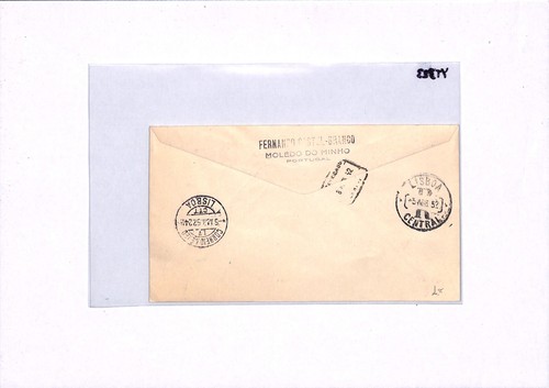 PORTUGAL FDC 1952 NATO ANNIVERSARY Registered Lisbon Registered Spain YT323 - Picture 14 of 14