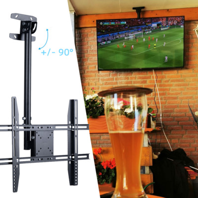 23-65'' TV Deckenhalterung Schwenkbar Neigbar Verstellbar Halterung Dachschrägen