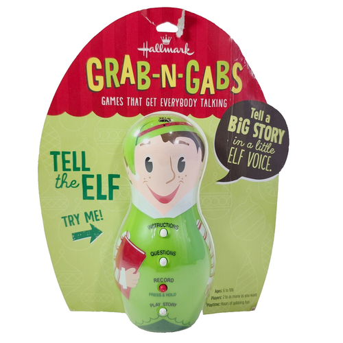 Hallmark Tell The Elf Grab Gabs Electronic Game Voice Recordable Xmas Toy 2012