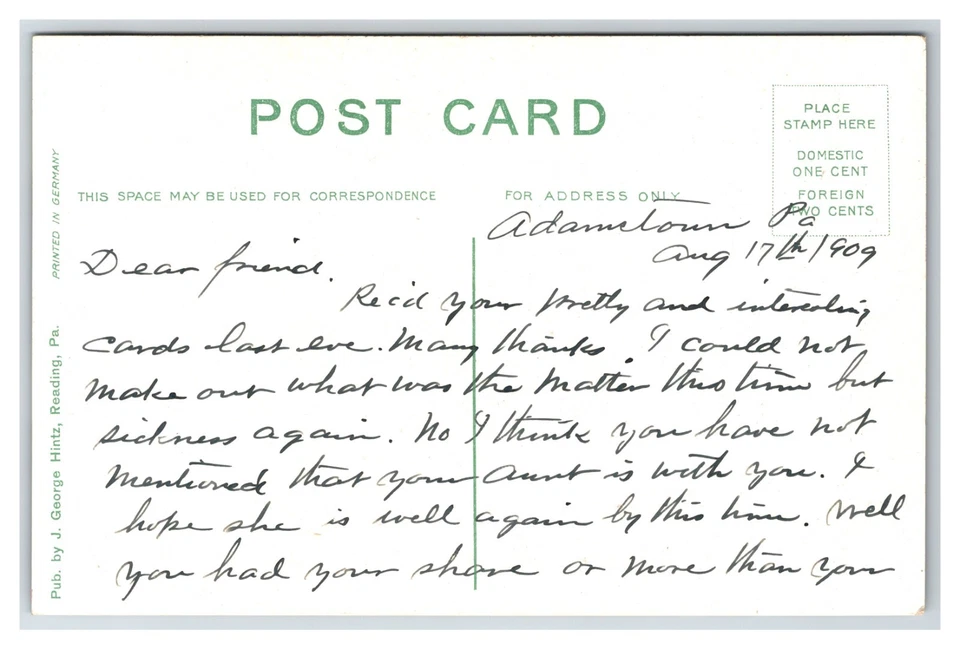 Postal Kissinger Dam Reading Pennsylvania PA UNP DB T2 Foto 2 de 2