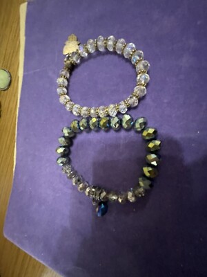 2 Retro Aurora Boriallis Stretch Armbänder