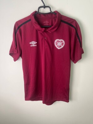 Heart Of Midlothian Training Football Polo Shirt Jersey Umbro Size