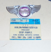 Deep Purple Smoke My Woman Space Hush Hard Rock Band Concert Jacket Badge Pin 45
