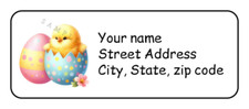 30 personalized Easter baby chick return address labels stickers tags