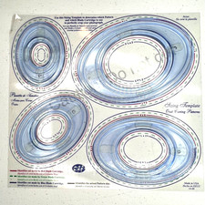 Creative Memories Custom Cutting System 4 Oval Patterns Sizing Template, USA