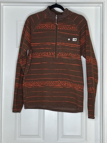 The North Face Printed Gordon Lyons 1/4 Zip Sweater Knit Fleece Herren M