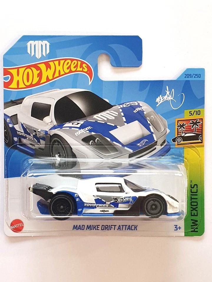 MINIATURE HOT WHEELS 1/64 MAD MIKE DRIFT ATTACK HW EXOTICS 2023 - Photo 1/1