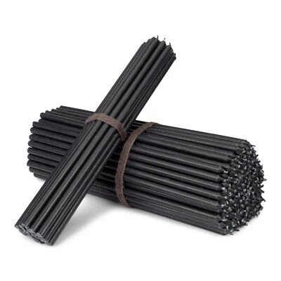20x Stabkerzen schwarz Tropffrei L 24cm Ritualkerze Premiumwachs Paraffin 36128 - Bild 1 von 2