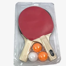 Konex Table Tennis Starter Kit 2 Rubber Paddles S/3 Balls NEW