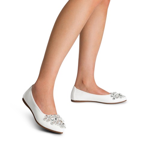 Women Slip On Foldable Ballet Flats Close Toe Comfortable Dress Flat Shoes - Picture 14 of 26