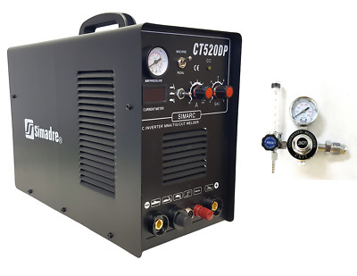 PILOT ARC PLASMA CUTTER 50A SIMADRE 520DP 3200A TIG ARC MMA WELDER ARGON REG 