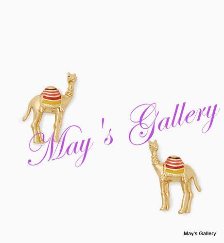 Kate Spade Handbag Earrings Earring post Camel KSNY Gold Tone spice things up - 第 1/3 張圖片