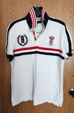 Tommy Hilfiger Polo Custom Fit Large With Embroidered Logo And Number 8 on back
