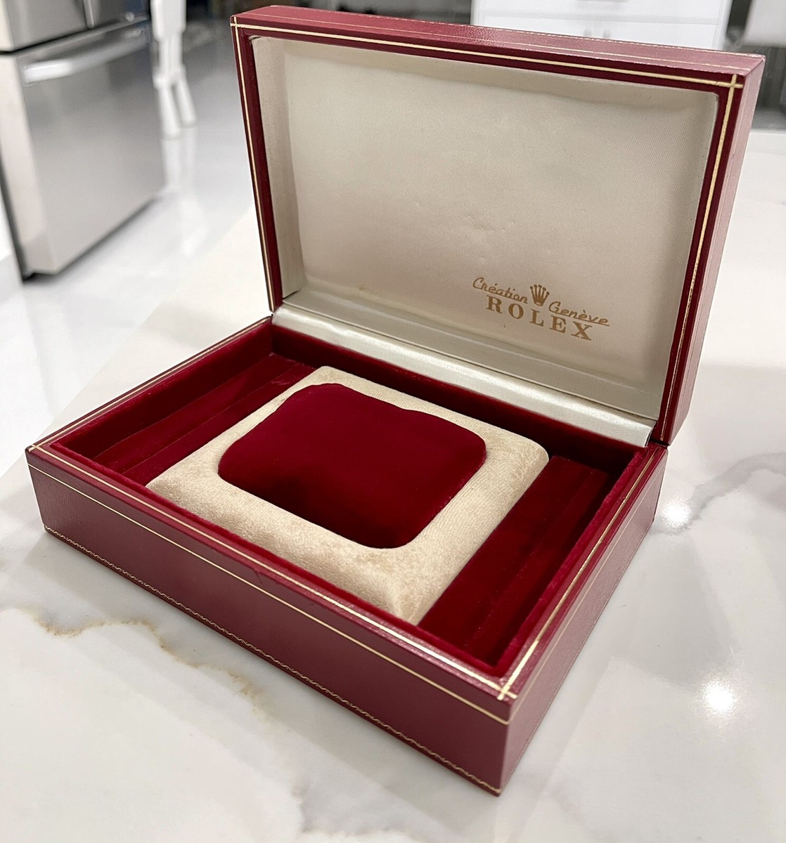 OEM Vintage Rolex President Watch Box 69178 Embroidered OEM Vintage Rolex President Watch Box 69178 Embroidered