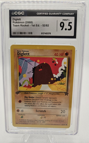 Diglett (1st Edition) graded CGC 9.5 for sale on eBay