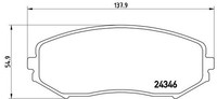 2X Brembo Bremsbelagsatz, Scheibenbremse P 79 018 FüR Suzuki