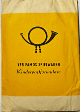DDR Kinderpost Formulare vom VEB Famos Spielwaren