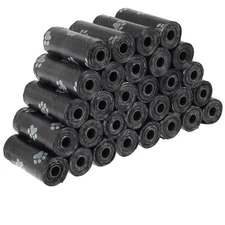 2/40Rolls Pet Dog Poop Bags Dispenser Collector Garbage Bag Puppy Cat Pooper Sco