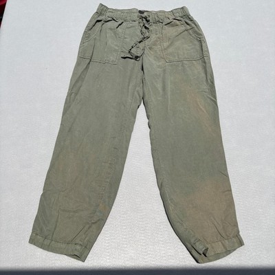 Sanctuary Womens Olive Green Drawstring Utility Jogger Pants