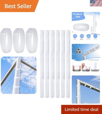 30 Pcs Self-Adhesive Soccer Net Straps - Durable Goal Attachment 14x0.8 Inch