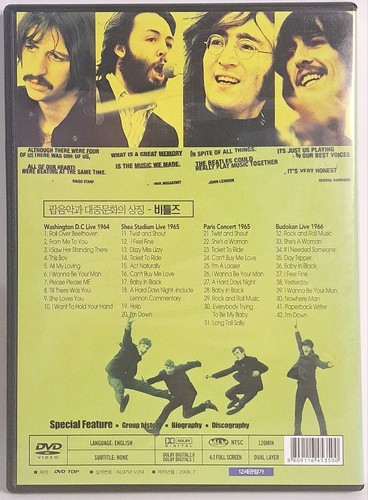 The Beatles Live (2008) Dvd ~ Classic Concerts From the 60s - Picture 2 of 8