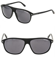 TOM FORD Prescott TF1027 01A Black Angular Aviator Sunglasses 1027 FT1027N