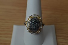 1.50ct Narsipatnam Color Change Alexandrite Ring Rhodium Plated over Silver Sz 9