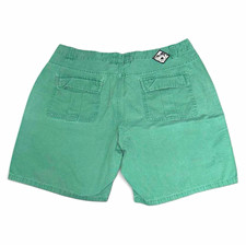 VANS Joel Tudor Men's Green Chino Shorts Canvas Cotton Flat Front Pockets 8"