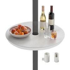 Portable Round Umbrella Side Table 50cm for 38mm Pole