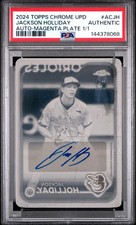 2024 MAGENTA PRINTING PLATE 1/1 #ACJH JACKSON HOLLIDAY 1/1 PSA AUTHENTIC