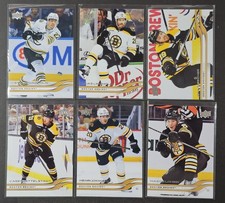2025-26 Upper Deck Hockey Series 1 & 2 Boston Bruins 6 Card Lot No Duplicates 