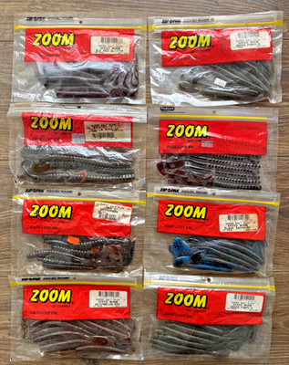 NEW LOT ZOOM SUPER SALT PLUS SPEED WORM Fishing Bait Soft Plastic 1.13 LBS MIX