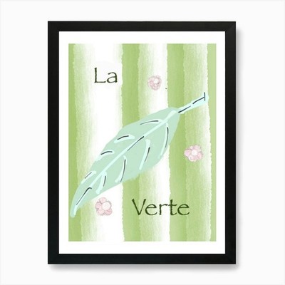 La Verte Art Print Framed Wall Art Poster Canvas Print Picture