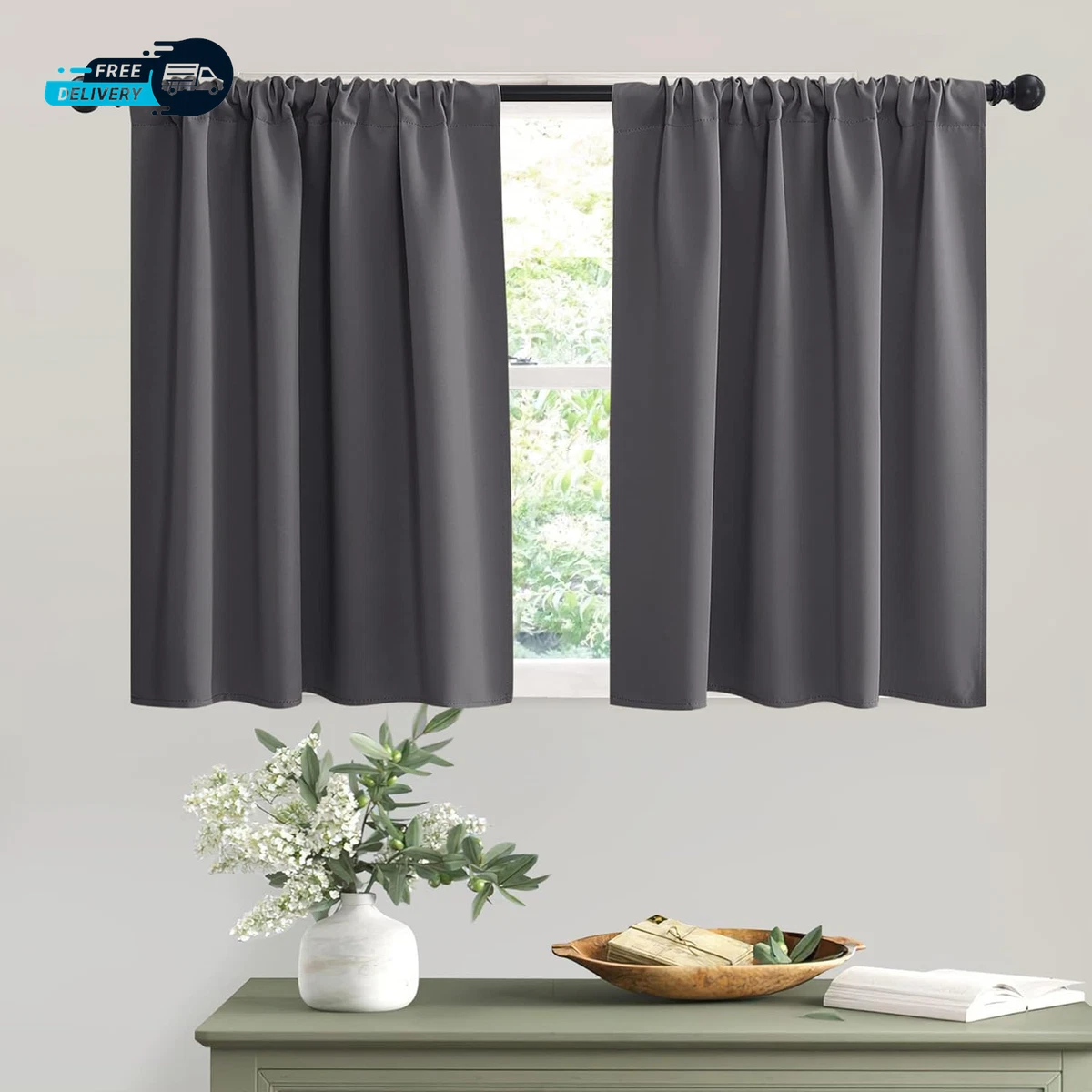 Lush Decor Avon - Cortina De Ventana Color Marfil Para Sala De Estar, Comedor, Recámara (Individual), 54 Pulgadas De Ancho X 84 Pulgadas De Largo, Marfil