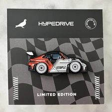 RARE Leen Customs Hypedrive Staple Porsche GT3 Ltd Edition Enamel Pin 88/350