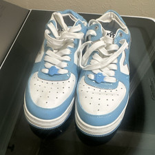A Bathing Ape BAPE STA Men s Blue/White Leath...