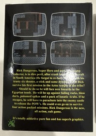 Rick Dangerous Atari Jaguar Clear Cartridge Complete CIB Authentic New Open Box