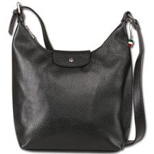 Florence Damen Umhängetasche Leder Tasche schwarz OTF181S1